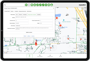 IQGeo outage mobility for electric utilities 